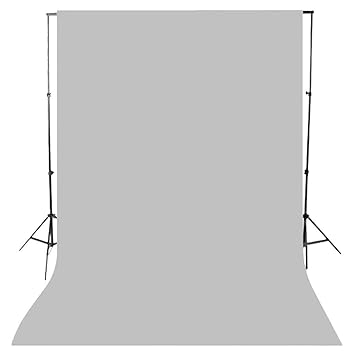 YUGAM Photography Backdrop Background Curtain Cloth LEKERA (Without Stand, Grey)