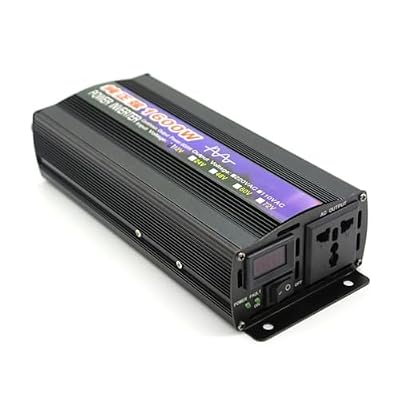 1000W-2600W Display Inverter 12V 24V 220V Voltage Converter Portable Charger Adapter Voltage Transformer(60V_60HZ 220V(210-230V))(1600w,48V-60HZ 220V(210-230V))
