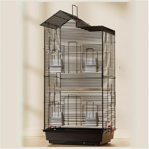 AOBOPO】大型高級鳥かご ホワイト パッケージ 3 インコケージ 脱走防止バックル 二重ドア + トップハンドル セキセイインコ〜中型オウム 複数ペット用
