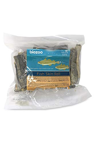 Biazoo Rollo de Piel de Pescado 500 grs Snacks para Perros Apto para Todas Las Razas y tamaños. Snack Altamente digerible y con Alto Contenido en proteína Cover