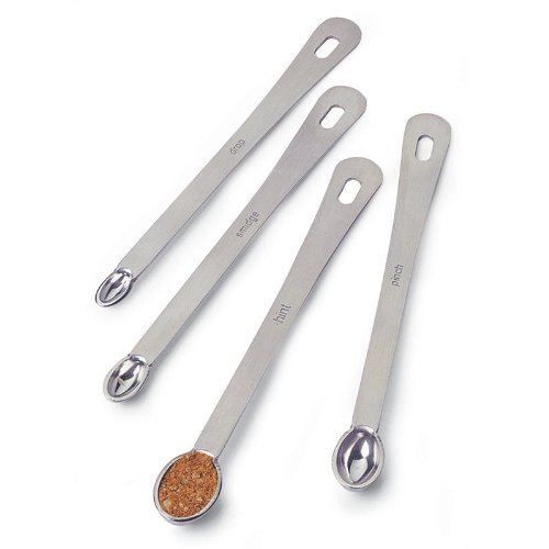 AMCO 10817 Measuring Spoons, One Size, Silver