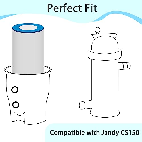 Future Way Cartucho de filtro de piscina CS150 de substituição para Jandy CS150, CCX1500RE, substitu