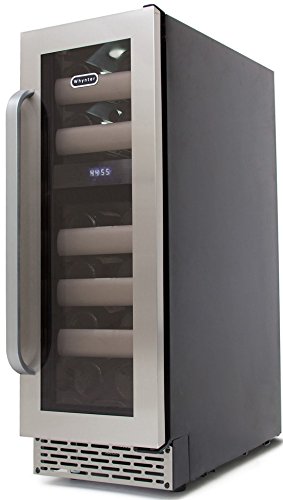Whynter BWR-171DS 17 Bottle Stainless Steel Dual Zone Built Wine Refrigerators-Elite Series with Seamless Doors - Thumbnail 4