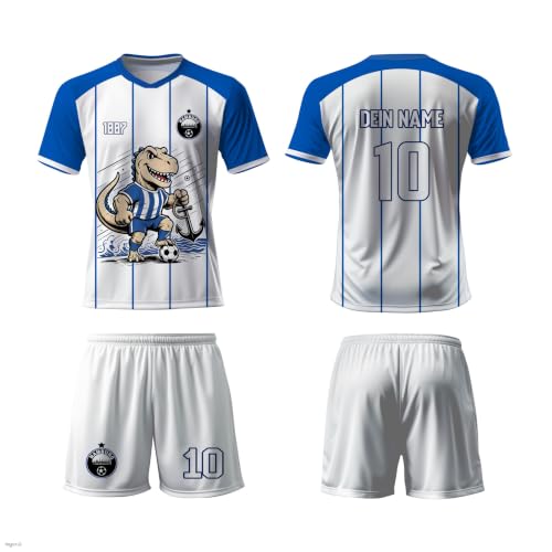 Generisch Personalisierte HSV Retro Trikot mit Dino Motiv