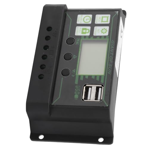 وحدة تحكم بالطاقة الشمسية باداء متقدم للالواح الشمسية مع شاشة LCD ومنفذ USB مزدوج (200 امبير)