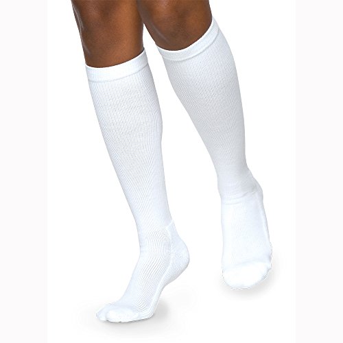 Image of Sigvaris Women's Motion Cushioned Cotton 360 Closed Toe Calf-High Socks 20-30mmHg