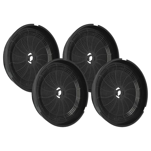 vhbw 4x Filtres à charbon actif compatible avec Smeg KV28S, KV28N, KV26S, KV26N hotte aspirante