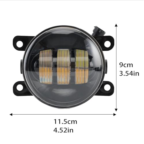 Phare Avant Ford Fusion 2014 Antibrouillard LED DRL Blanc Accessoire Pare-chocs