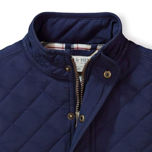 Image of Hope and Henry Boys' Quilted Fleece Lined Zip-Up Vest