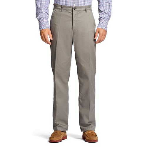 IZOD Men's Performance Stretch Classic Fit Flat Front Chino Pant