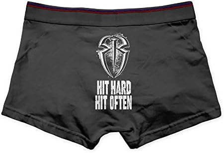 Lively Strawberry Men Roman Reigns Hit Hard Hit Often Full-Cut Briefs Underwear