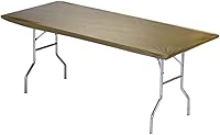 Vista 18 de Kwik-Covers Protectores para mesa rectangulares, de 6 pies, de plástico, de 30 x 72 pulgadas. Paquete de 5 unidades., Negro