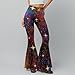 Forchrinse Galaxy Star Palazzo for Women Fashion 3D Galaxy Flare Leggings,Women's Boho Wide Leg Yoga Pants Tummy Control Elastic Waist Pants Non See Through Dance Pants,S-2XL