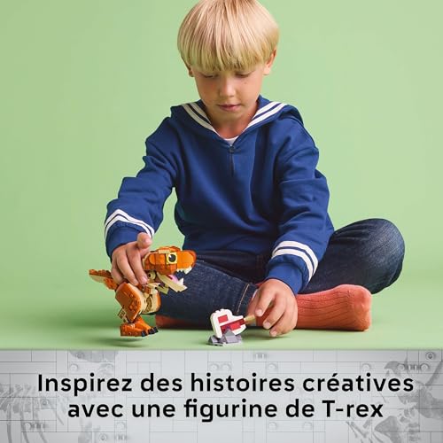 LEGO Jurassic World Petite Mangeuse : la Femelle T Rex - Jouet de Construction pour garçon dès 7 Ans - Dinosaure à Exposer - Tête, Queue et mâchoires Mobiles 76967