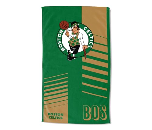 Northwest NBA Boston Celtics Oversized Microfiber Beach Towel, 40 x 72 Inches – Quick Dry, Sand Resistant, Lightweight, Highly Absorbent, Riser Design