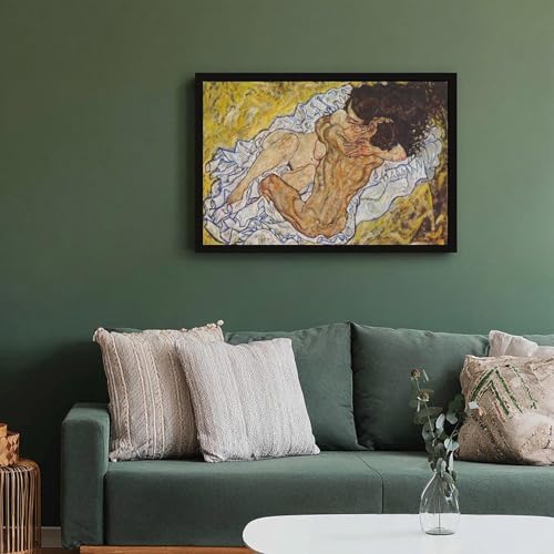 Impression sur toile d'art Egon Schiele grand cadre de qualité