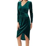 GRACE KARIN Damen Brautjungfern Hochzeit Kleid Coaktail Kleider Elegant Bleistiftkleid Rockabilly Vintage Retro Kleid CL1371A22-1_XL
