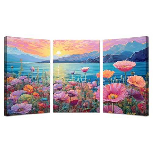 Tableau Decoration Murale Solution Murs Vides Salon Chambre AMXBZC Posters Encadrés Rose 30x45cm