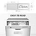 Dishwasher Magnet Clean Dirty Sign Shutter Only Changes When You Push It Non-Scratching Strong Magnet or Adhesive Options Indicator Tells Whether Dishes are Clean or Dirty (Tiles White/Black)
