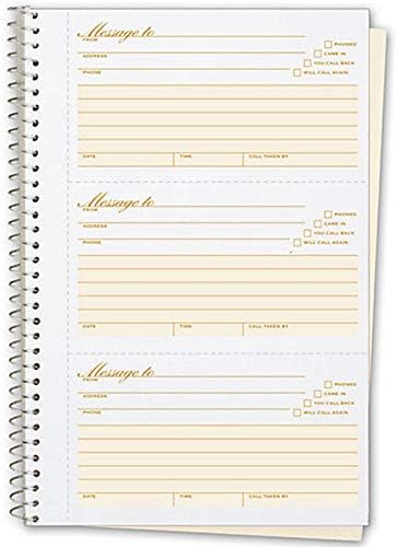 Phone Message Book, 3 Books