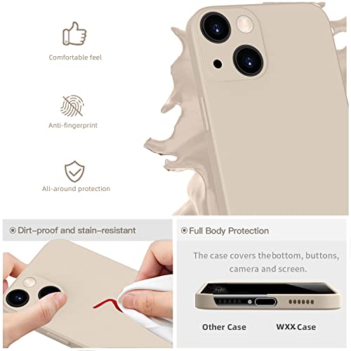 WXX iPhone 14 Hülle Silikon Case für iPhone 14, dünn und kratzfest