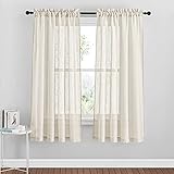 N° de Cortinas - Cada paquete tiene 2 piezas de cortinas de 132 cm de anchura y 182 cm de longitud. Lavables a máquina o a mano y planchables a baja temperatura. ¡ A buscar tu favorito con nuestra tienda de RYB HOME EU!