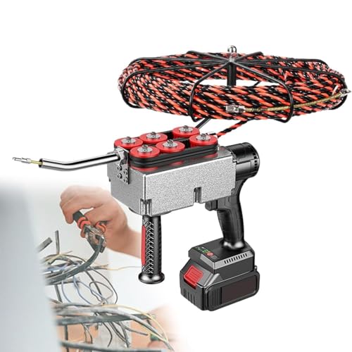 Extractor de cables eléctrico inalámbrico con cinta de pescado de 40m/min y batería de 25000mAh 2