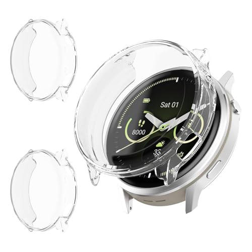 Coque Garmin Venu 4 45mm Rc-Z évite les rayures de l'écran avec ce lot de 2 TPU souple