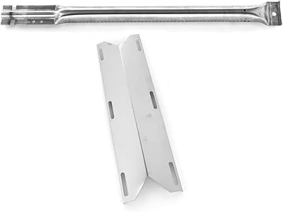 Replacement Kit for Charmglow 720-0289, Costco 860-0193, Home Depot 720-0289, 730-0522, Nexgrill, Perfect Flame, SAMS & The Source 720-0289, 720-0432 Gas Models Includes 1 Burner & 1 Heat Plate