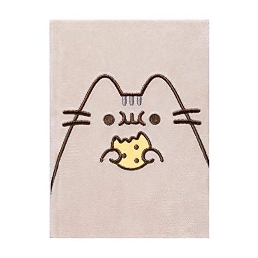 Grupo Erik Cuaderno A5 punteado Pusheen - Journaling notebook A5 / Diario personal niña | Bullet journal - Cuadernos tapa dura de Felpa con marcapáginas, 192 págs