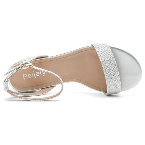 Women's Open Toe Ankle Strap Low Block Chunky Heels Sandals Party Dress Summer Shoes4