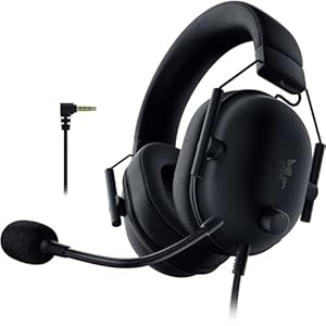 Razer Blackshark V2 X (Playstation) – Kabelgebundenes E-Sport Headset für Playstation Konsole (250g, Nierenmikrofon, 50mm Treiber, Passive Geräuschunterdrückung, 3,5mm Anschluss) Schwarz
