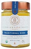 Ahara Rasa Organic Traditional Ghee 10oz, 100% Kosher, Pure Grass Fed. Lactose & Casein Free USDA . No Salt, No GMOs. Made in USA
