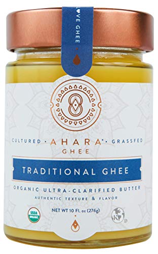 Ahara Rasa Brown Butter Organic Ghee (10 Oz, Traditional)