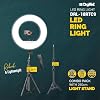 DIGITEK (DRL 18RT C9) LED Ring Light with Remote Control & 250cm Stand - Smartphone Grip - AC Powered, USB Support - Adjustable Lighting Intensity - Photo, Video Shoots, Makeup, & Vlogging #1