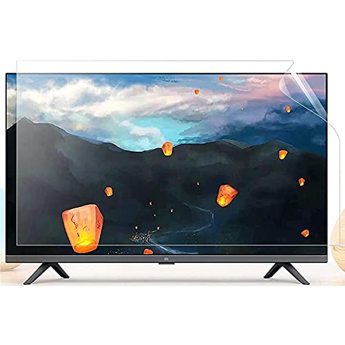 HOVERLY 32-75 Inch TV Screen Protector, Anti-Glare/Anti Blue Light/Anti Scratch Film, Glare Relieve Screen Filter Suitable for Sharp, Sony, Curved Screen, Samsung, Hisense,75 in/64.836.6 in