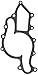 MAHLE K30629 Engine Water Pump Gasket
