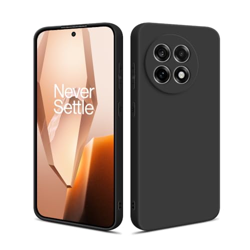 HSP Hülle für OnePlus 13R [Staubabweisend] Handyhülle | Premium TPU Silikon Case Schutzhülle | Kratzfest Stoßfest Fallschutz | Kameraschutz Displayschutz | Passgenau Dünn Matt | Schwarz