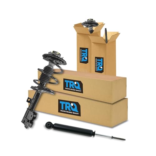 Image of TRQ Front and Rear Complete Strut Assembly & Shock Absorber Kit Complete Strut & Coil Spring Assembly Compatible with 2003-2007 Nissan Murano