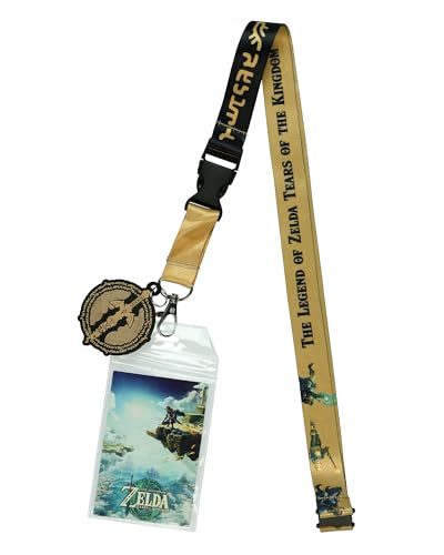 The Legend of Zelda Lanyard Tears of The Kingdom ID Badge Holder Keychain Breakaway