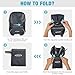 G4Free Lightweight Packable Hiking Backpack for Men Women Small Hiking Daypacks Foldable Shoulder Pack Casual Outdoor Bag 11L