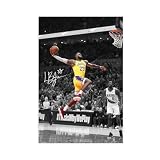 NICRX LeBron Poster James Poster 4 Canvas Poster Wall Art Decor Print Picture Paintings for Living Room Bedroom Decoration Unframe: Unframe:12x18inch(30x45cm)