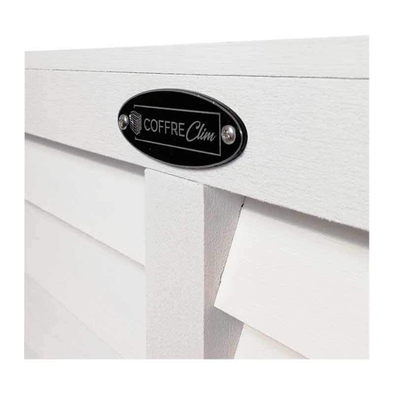 PELICAN Cache Climatiseur Extérieur Bois Composite Imputrescible Caisson Anti-Insectes Moisissure Blanc Taille L