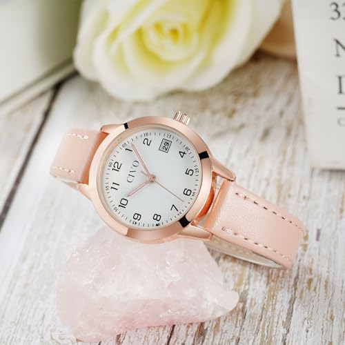 Montre à Quartz Femme LIWEARE – Cadran 37mm, Bracelet Cuir Synthétique, Style Décontracté, Pour Fille Et Femme (plusieurs Coloris)