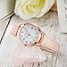 Imagen de CIVO Reloj Mujer Analogico Cuero: Pequeño Rosa Reloj Pulsera Cuarzo Impermeable