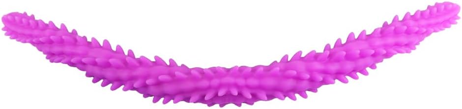 Long Double Penetration Dildo Sex Toy, Spikey Double Headed Dildo, Handhold Lesbian Silicone Butt Plug Anal for Women and Men, Prostate Massager Sex Toy for Adults - L