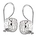Silpada 'Rounded Cube' Drop Earrings in Textured Sterling Silver