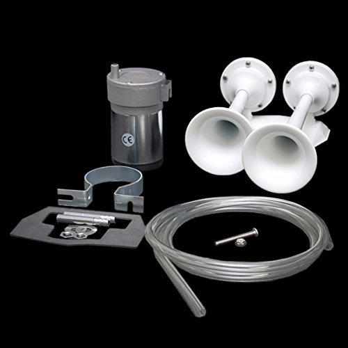 Marinco AFI Boat Dual Air Horn 20150 Full Blast Trumpet 12 Volt Epoxy