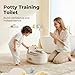 Toddler Toilet Potty Chair for Toddlers 1-7, Kids Potty Training Seat, 3-in-1 Potty Chair for kids Portable Removable Seat with Sturdy Step Stool, Standalone Potty Chair for Toddlers