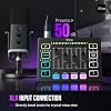 FIFINE Gaming Audio Mixer, Streaming RGB PC Mixer with XLR Microphone Interface, Individual Control, Volume Fader, Mute Button, 48V Phantom Power, for Podcast/Recording/Vocal/Game Voice-AmpliGame SC3